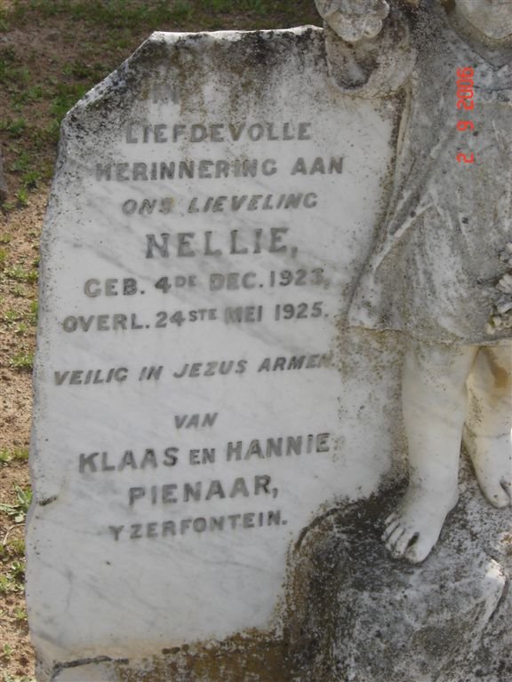 PIENAAR Nellie 1923-1925