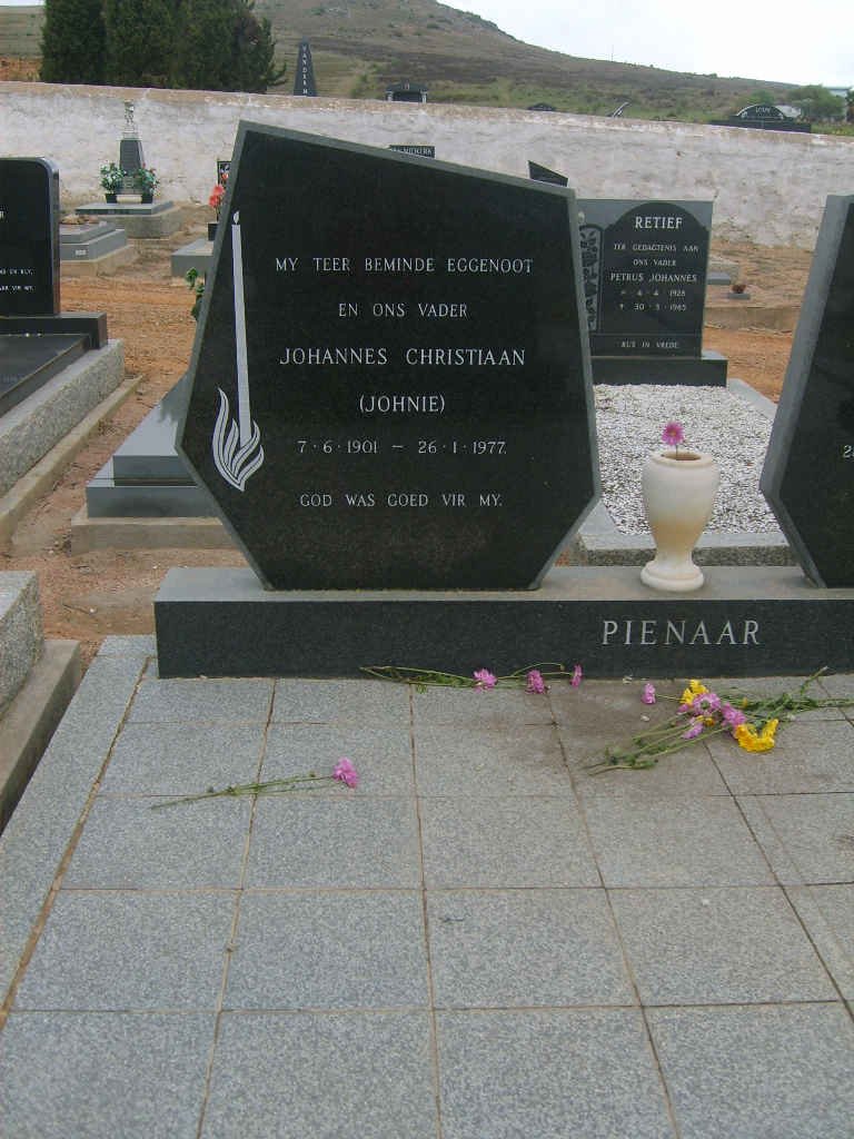 PIENAAR Johannes Christiaan 1901-1977