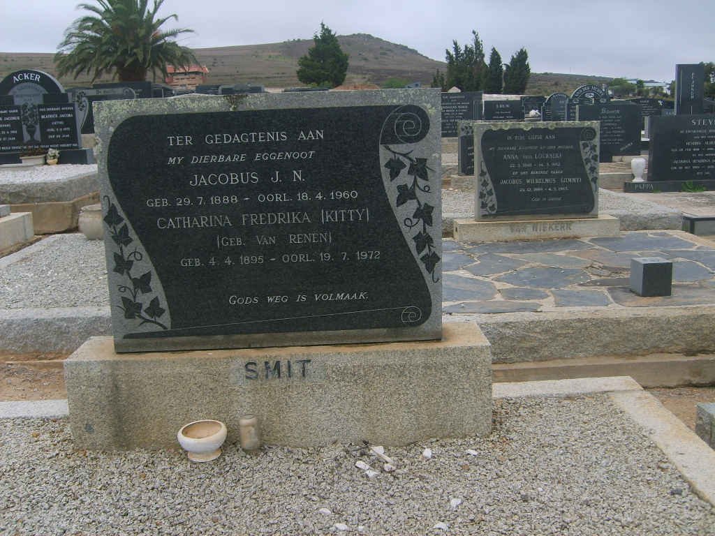 SMIT Jacobus J.N. 1888-1960 &amp; Catharina Fredrika VAN RENEN 1895-1972