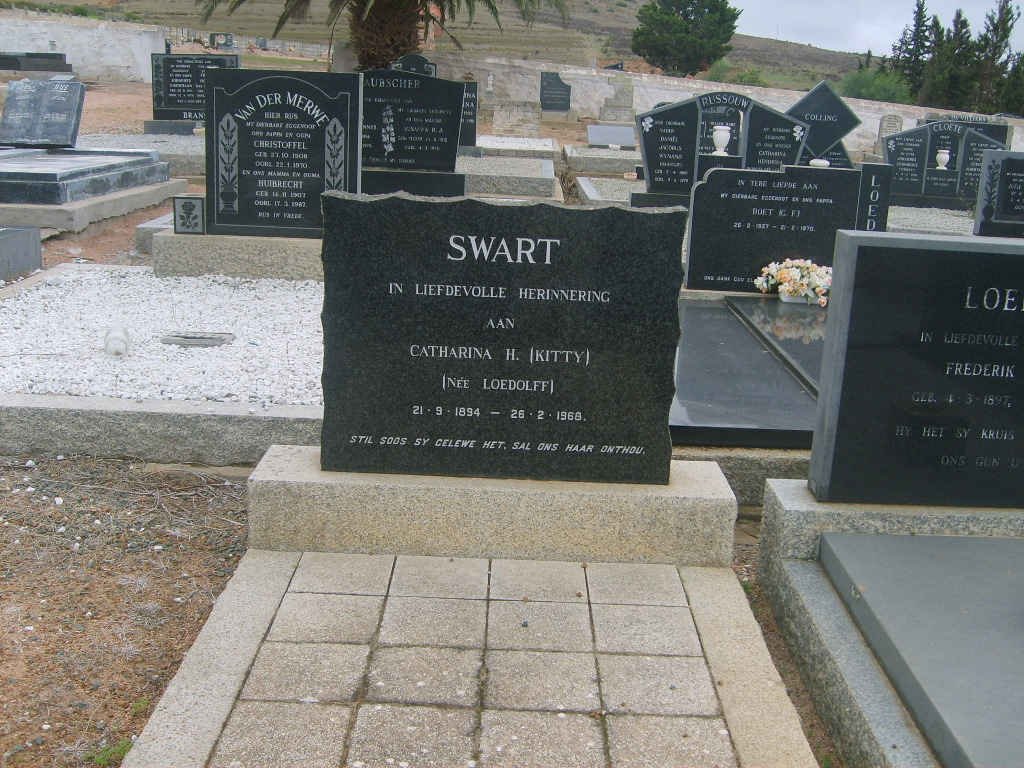 SWART Catharina H. nee LOEDOLFF 1894-1968