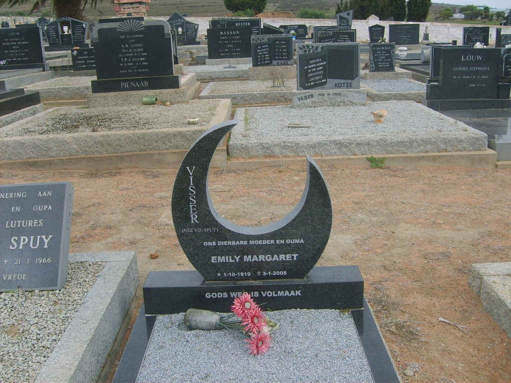 VISSER Emily Margaret, nee V.D. SPUY 1919-2005