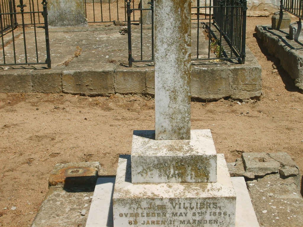 VILLIERS A.J., de -1896