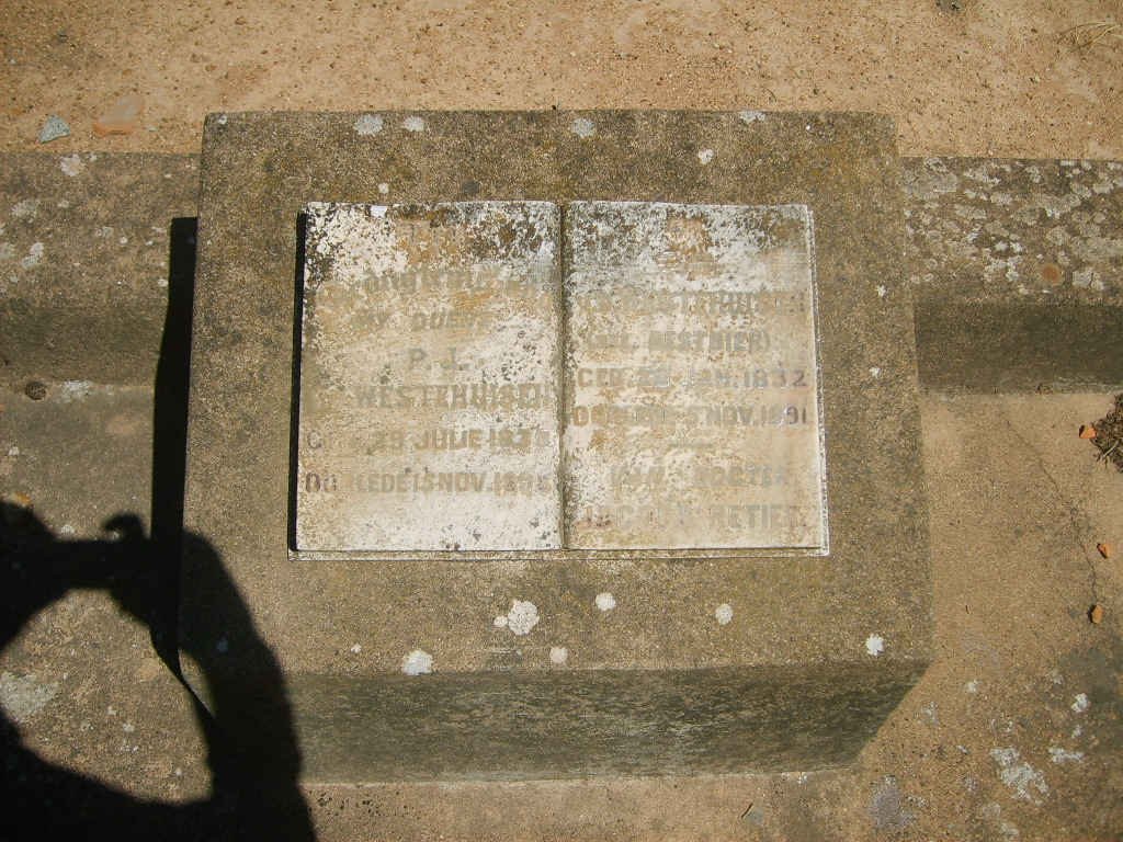 WESTHUIZEN P.J., v.d. 183?-18?? &amp; ? BESTBIER 1832-1891