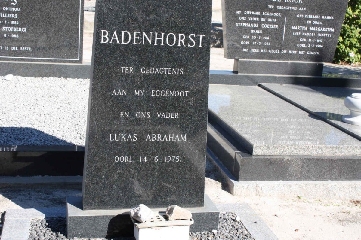 BADENHORST Lukas Abraham  -1975