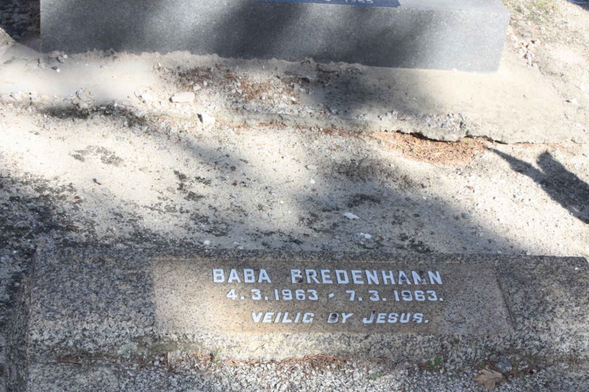 BREDENHANN Baba 1963-1963