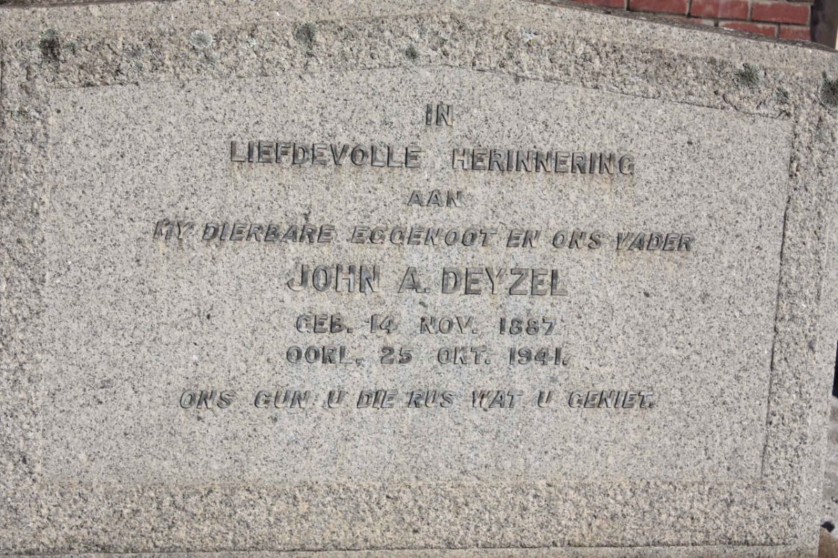 DEYZEL John A. 1887-1941
