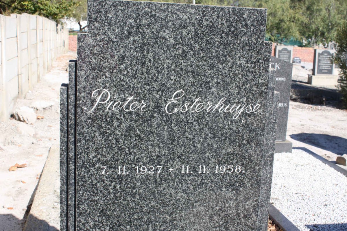 ESTERHUYSE Pieter 1927-1958