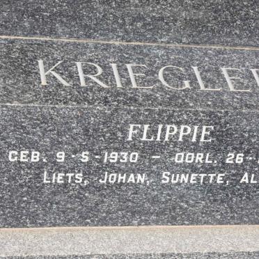 KRIEGLER Flippie 1930-1986