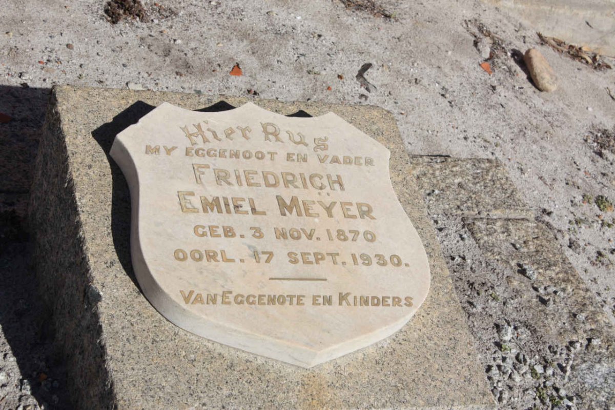 MEYER Friedrich Emiel 1870-1930