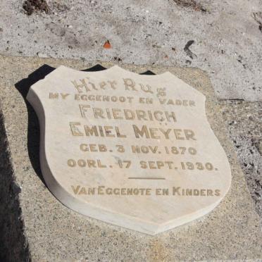 MEYER Friedrich Emiel 1870-1930
