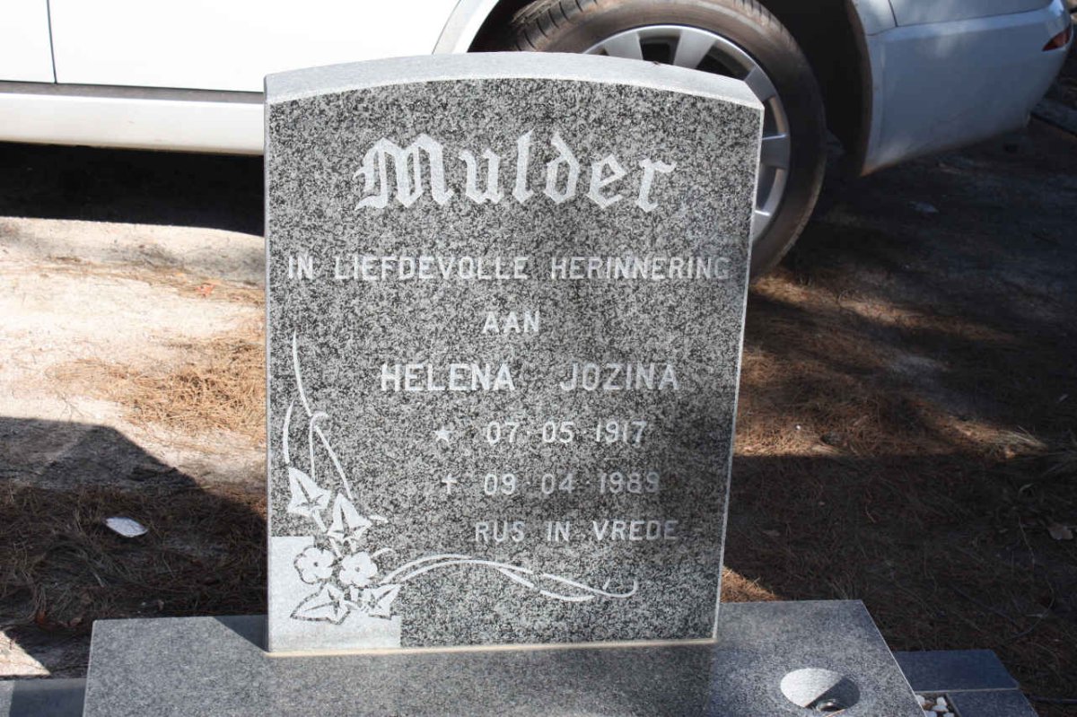 MULDER Helena Jozina 1917-1989