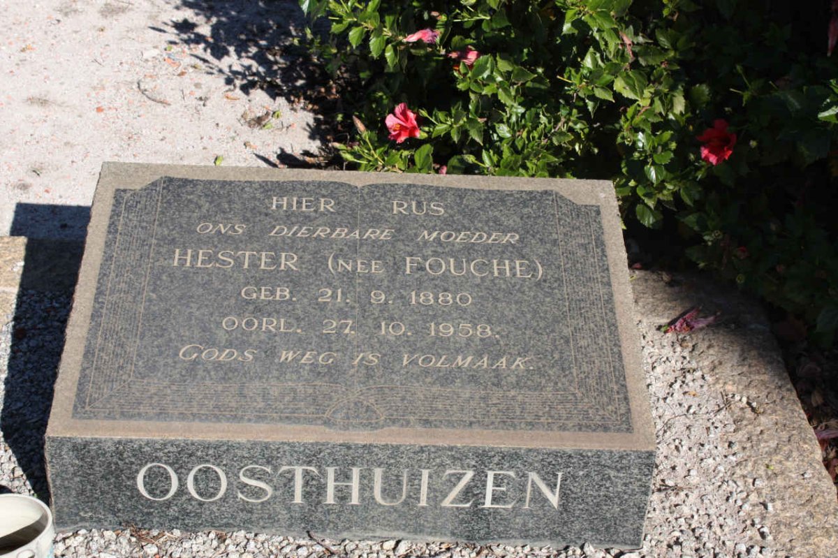 OOSTHUIZEN Hester nee FOUCHE 1880-1958