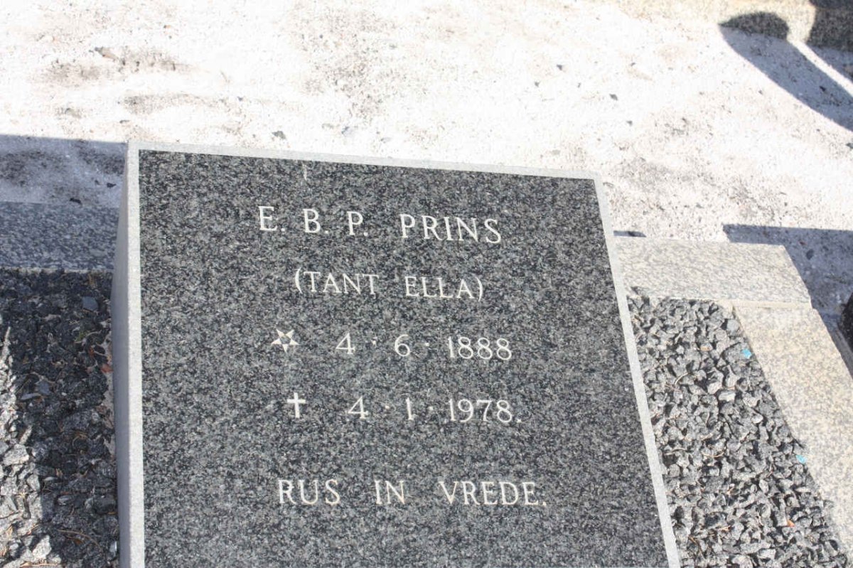 PRINS E.B.P. 1888-1978