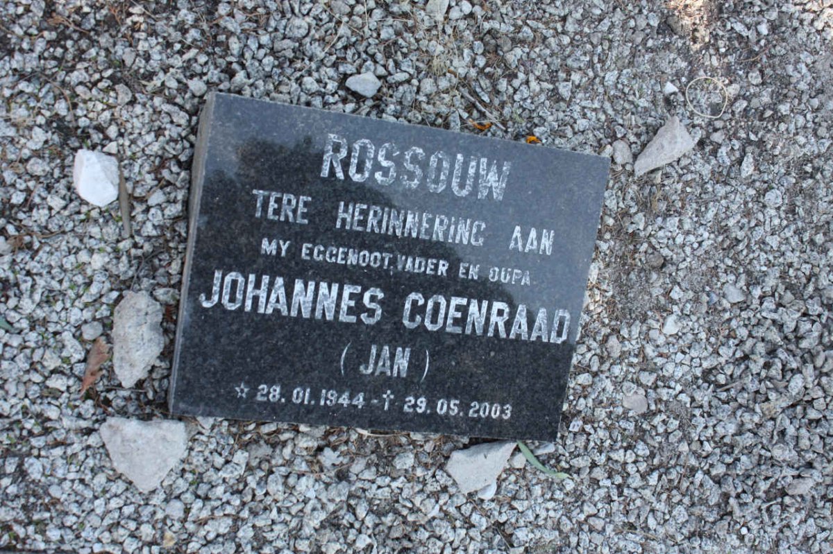 ROSSOUW Johannes Coenraad 1944-2003