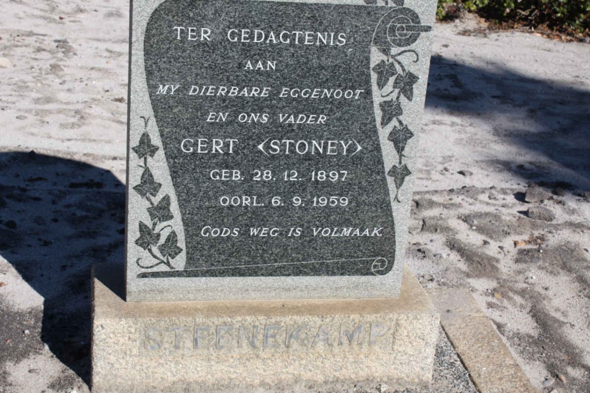 STEENEKAMP Gert 1897-1959