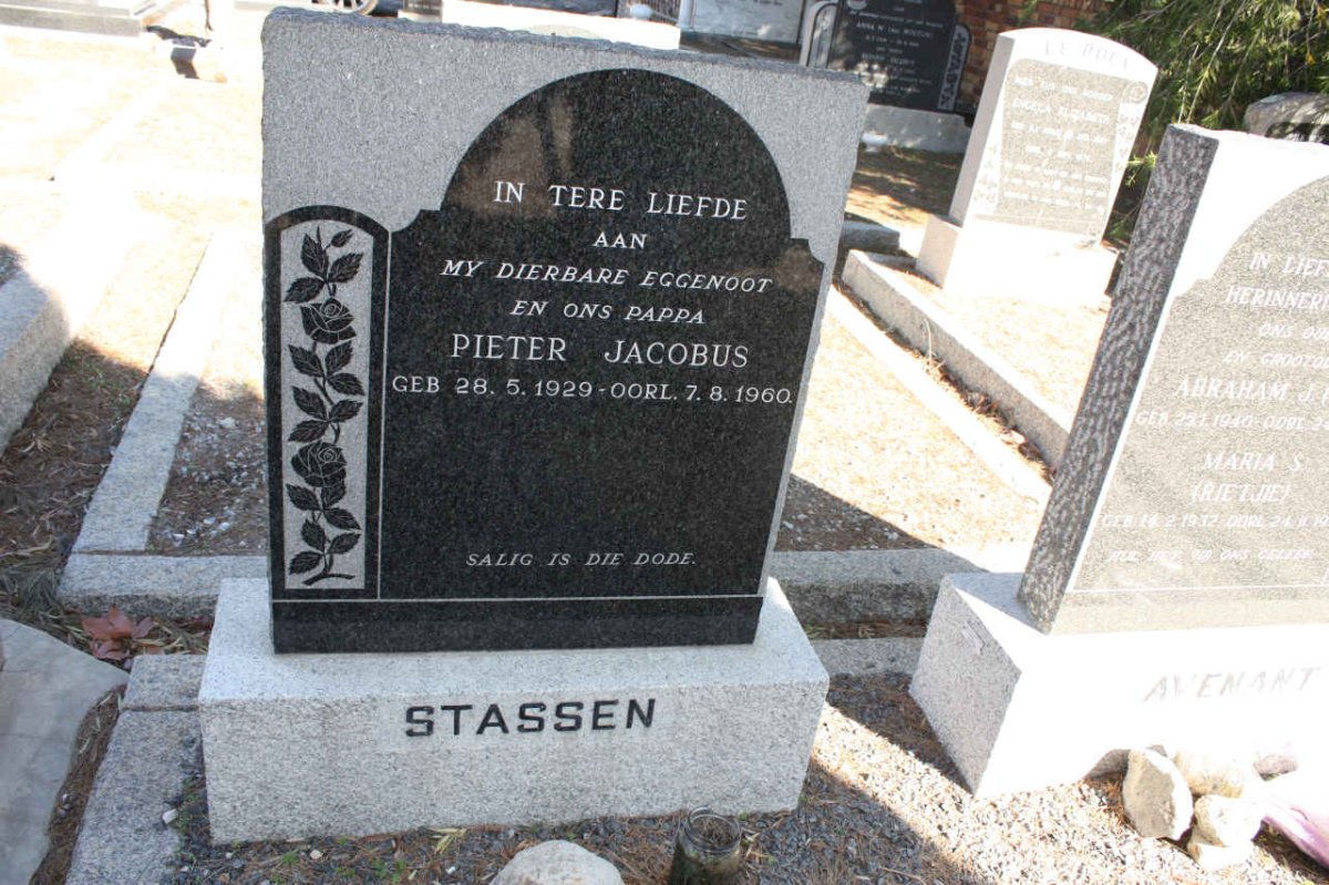 STASSEN Pieter Jacobus 1929-1960