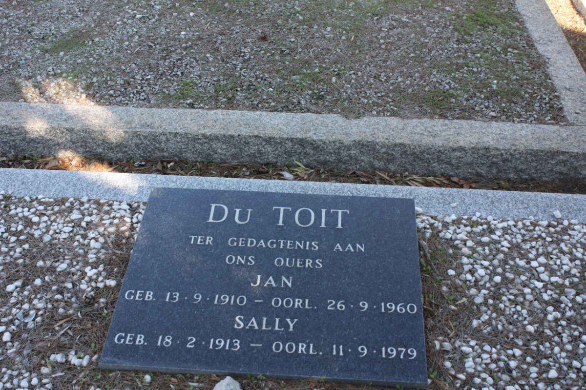 TOIT Jan, du 1910-1960 &amp; Sally 1913-1979