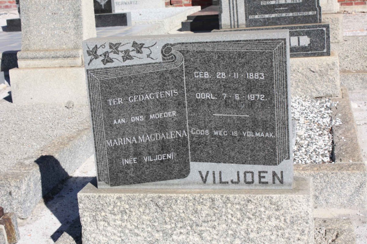 VILJOEN Maria Magdalena 1883-1972