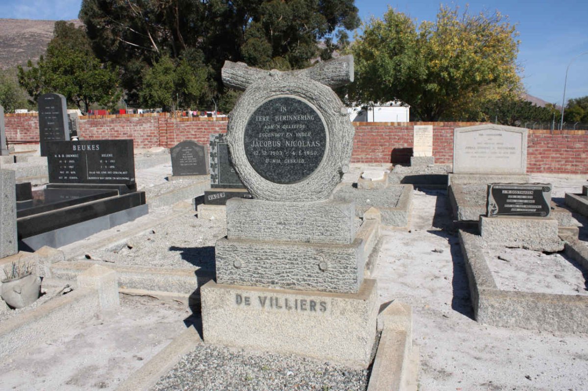VILLIERS Jacobus Nicolaas, de 1903-1950