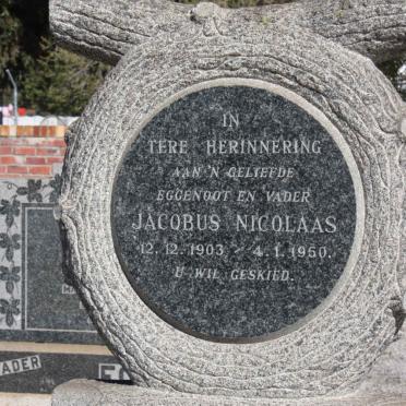 VILLIERS Jacobus Nicolaas, de 1903-1950