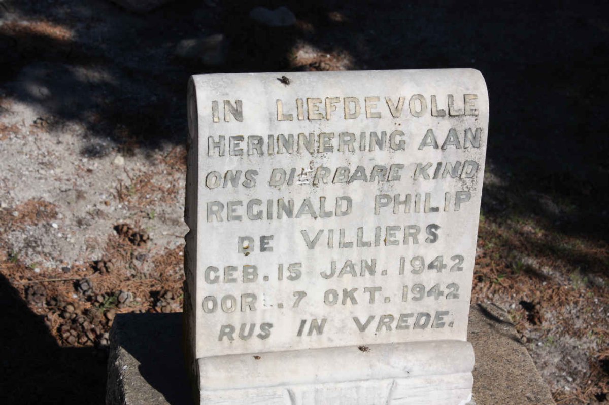 VILLIERS Reginald Philip, de 1942-1942