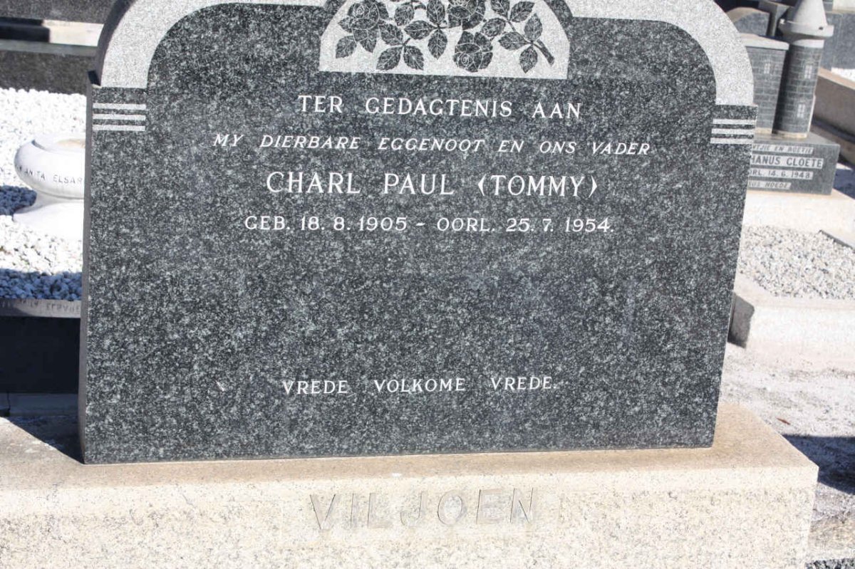VILJOEN Charl Paul 1905-1954
