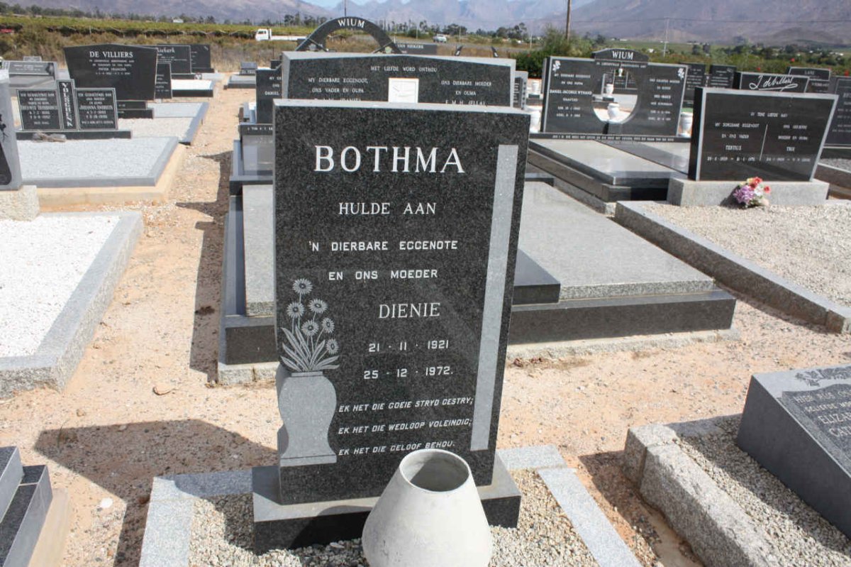 BOTHMA Dienie 1921-1972