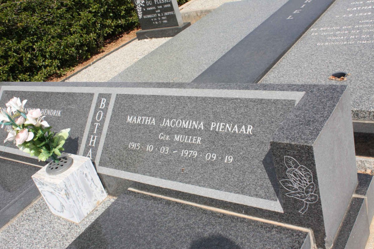 BOTHA Martha Jacomina Pienaar nee MULLER 1915-1979