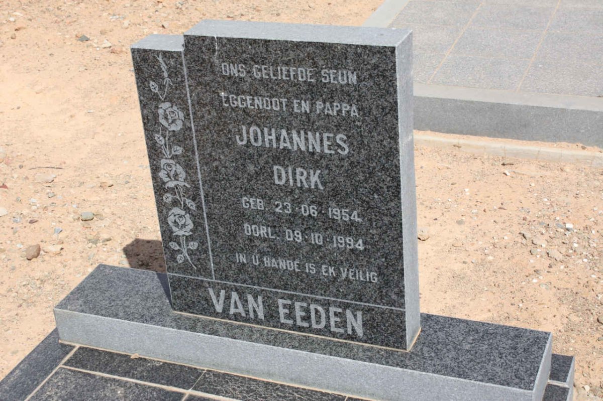 EEDEN Johannes Dirk, van 1954-1994