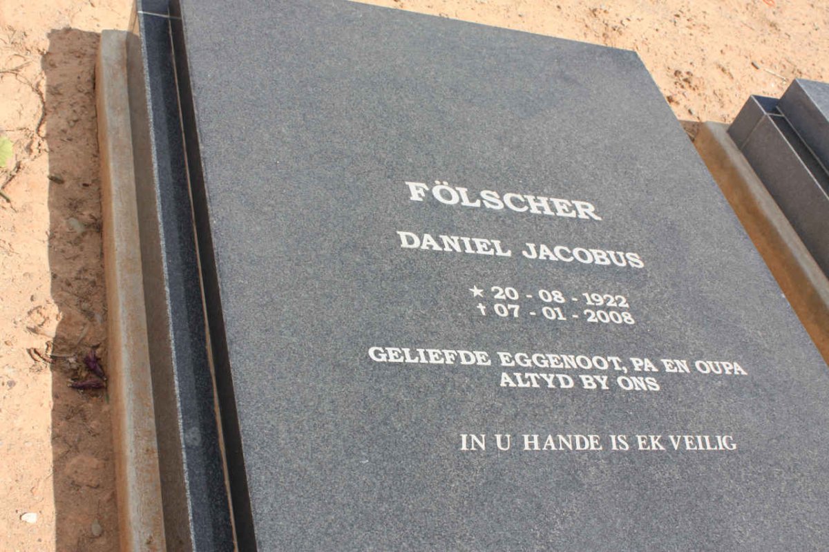 FöLSCHER Daniel Jacobus 1922-2008
