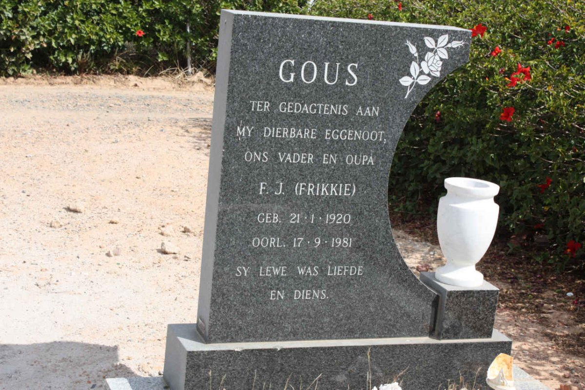 GOUS F.J. 1920-1981
