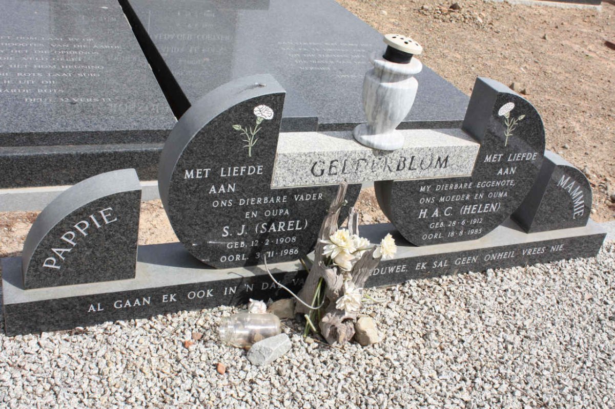 GELDERBLOM S.J. 1908-1986 &amp; H.A.C. 1912-1985