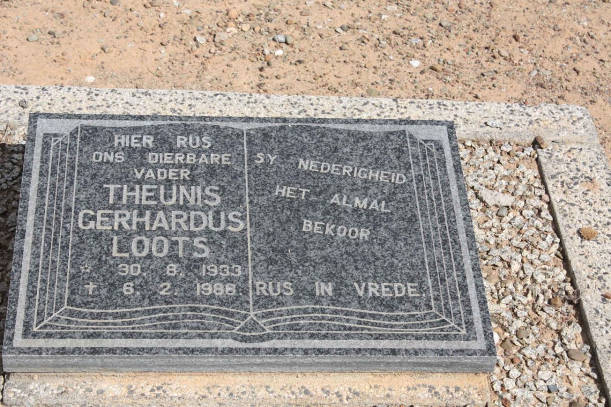 LOOTS Theunis Gerhardus 1933-1988