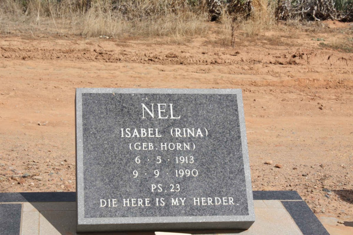 NEL Isabel nee HORN 1913-1990
