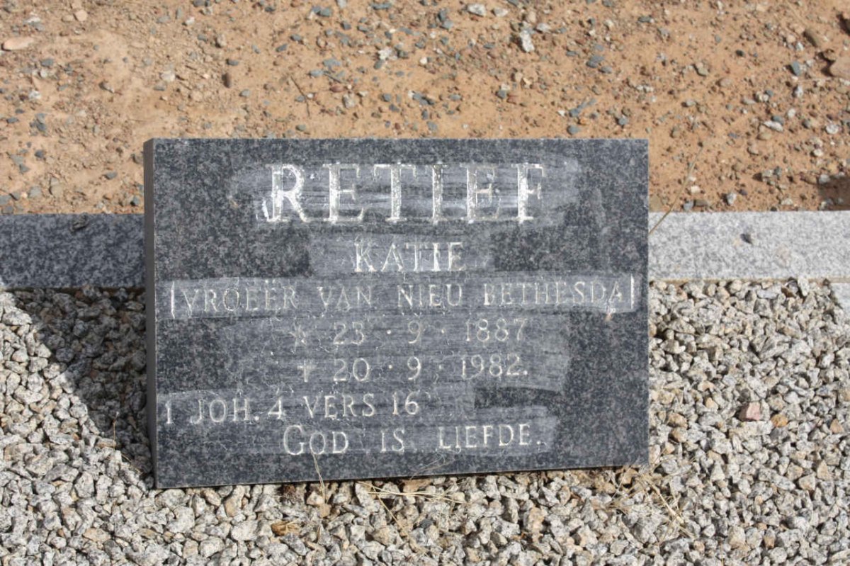 RETIEF Katie 1887-1982