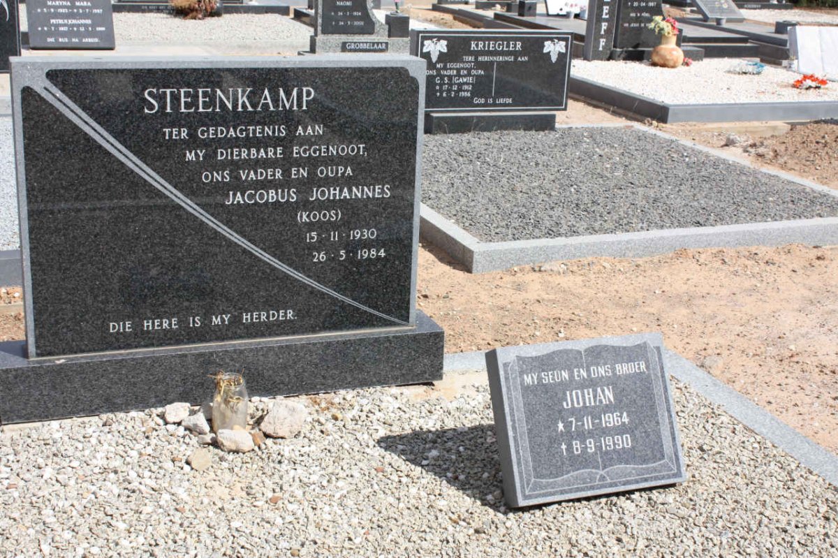 STEENKAMP Jacobus Johannes 1930-1984 :: STEENKAMP Johan 1964-1990