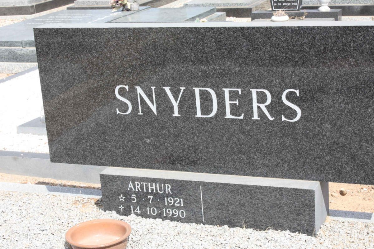 SNYDERS Arthur 1921-1990