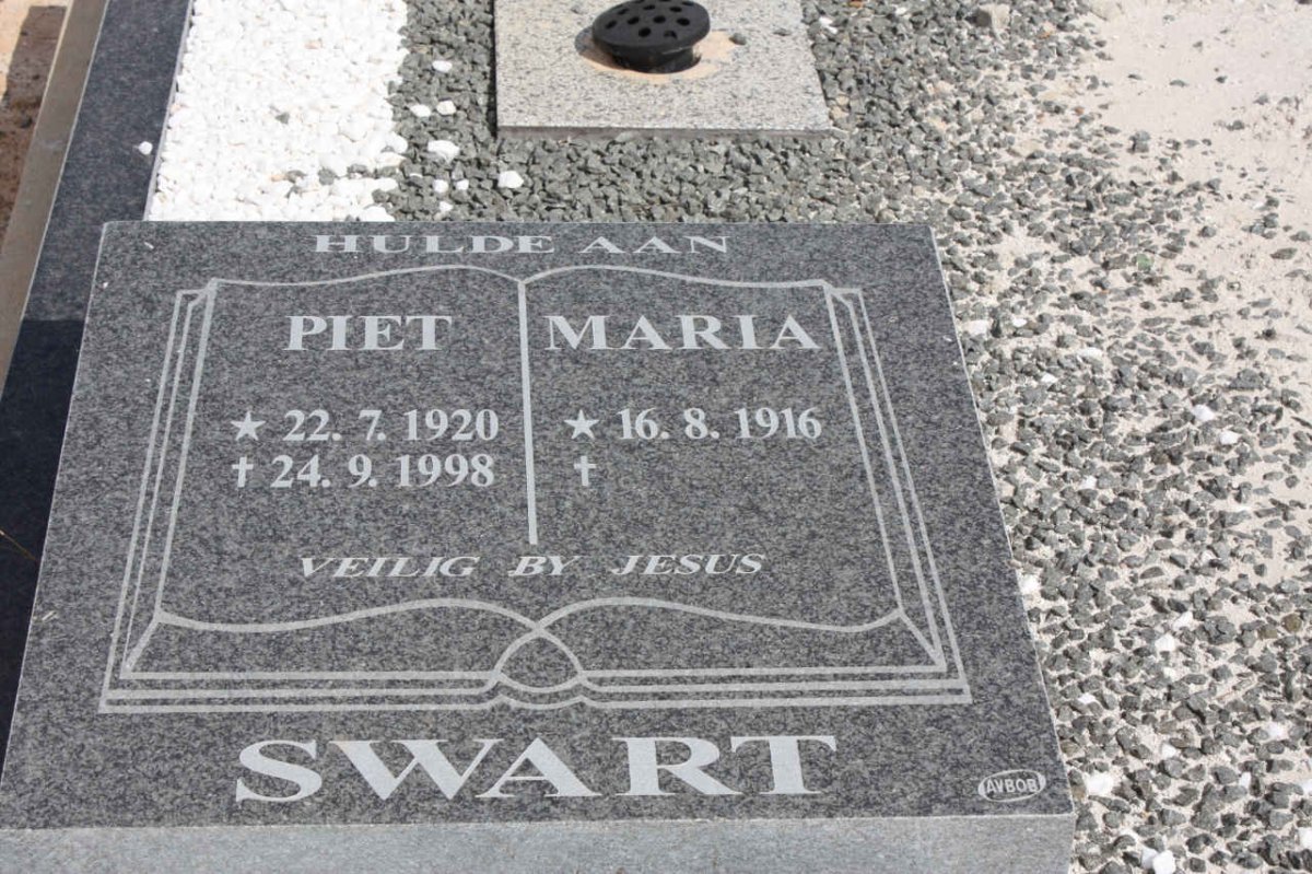 SWART Piet 1920-1998 &amp; Maria 1916-