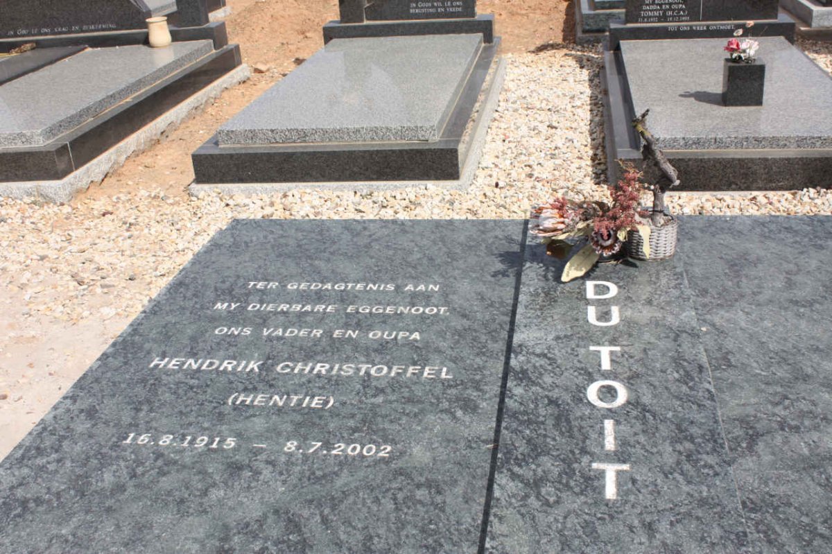 TOIT Hendrik Christoffel, du 1915-2002