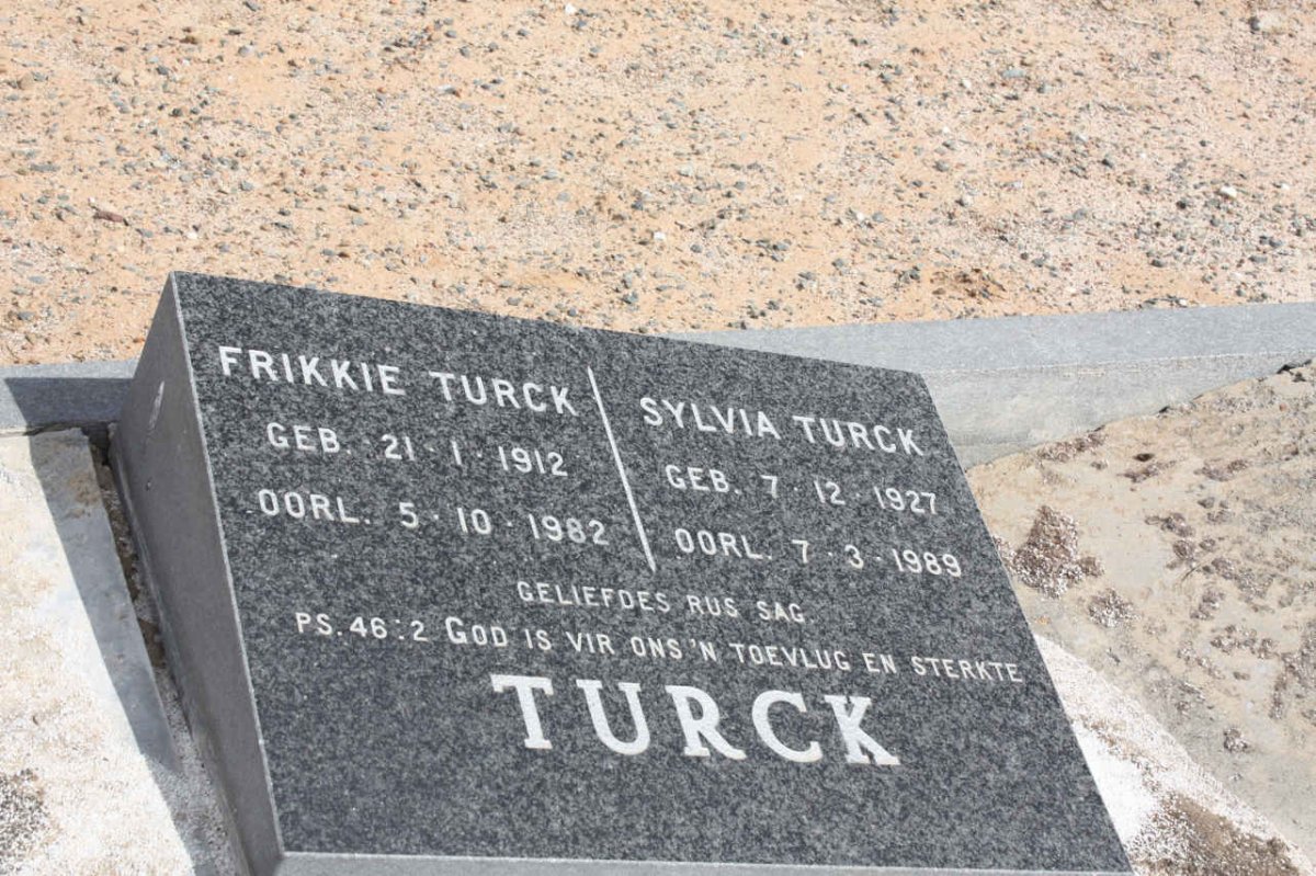 TURCK Frikkie 1912-1982 &amp; Sylvia 1927-1989