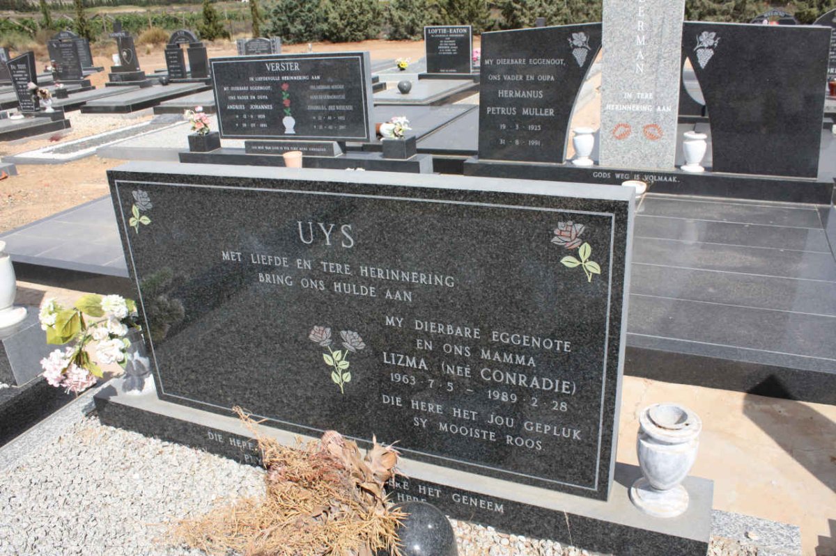 UYS Lizma nee CONRADIE 1963-1989