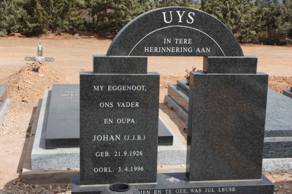 UYS J.J.B. 1926-1996