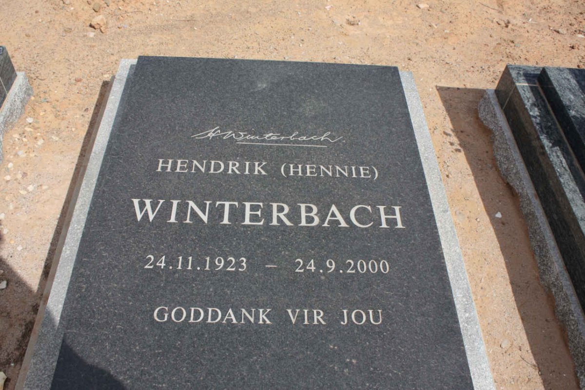 WINTERBACH Hendrik 1923-2000