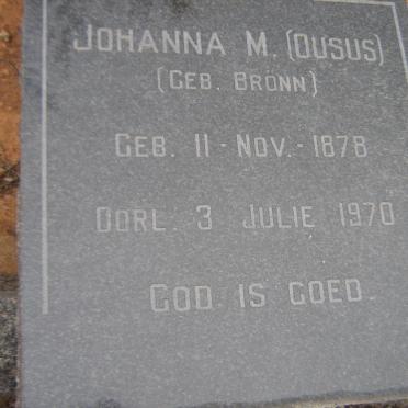 NEL Johanna M. nee BRONN 1878-1970