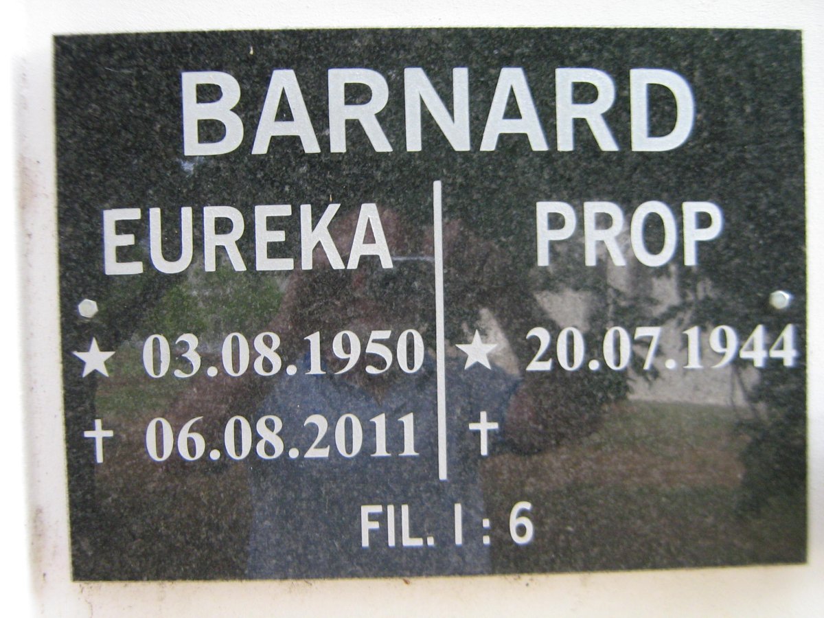 BARNARD Prop 1944- &amp; Eureka 1950-2011