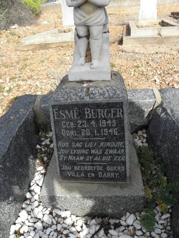 BURGER Esme 1945-1946