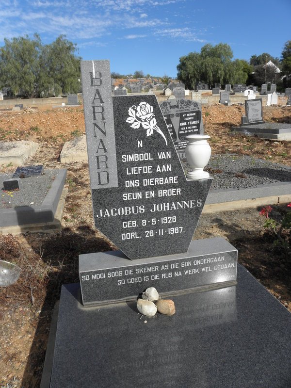 BARNARD Jacobus Johannes 1928-1987