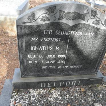 DELPORT Ignatius M. 1900-1976