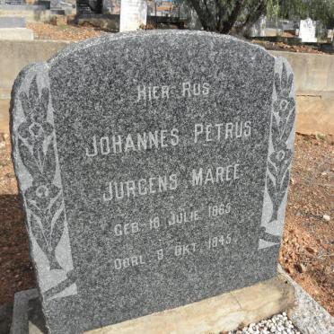 MAREE Johannes Petrus Jurgens 1865-1945