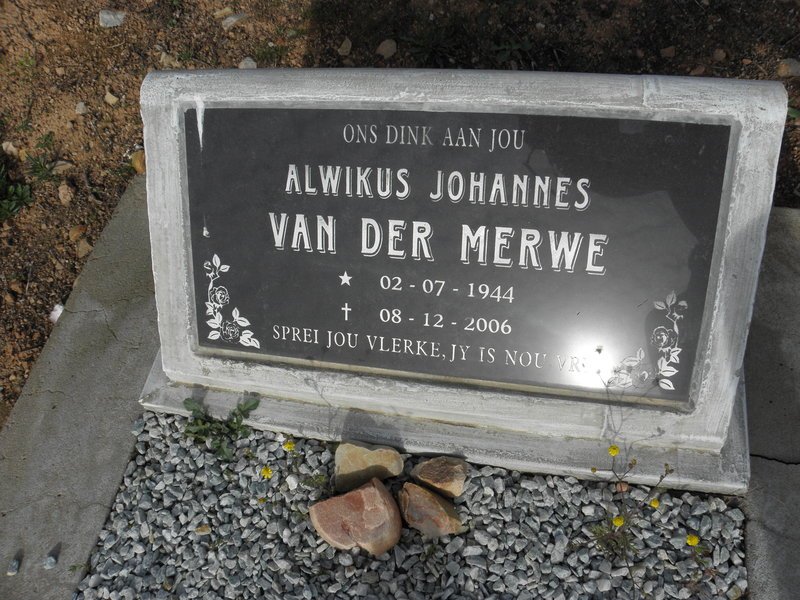 MERWE Alwikus Johannes, van der 1944-2006